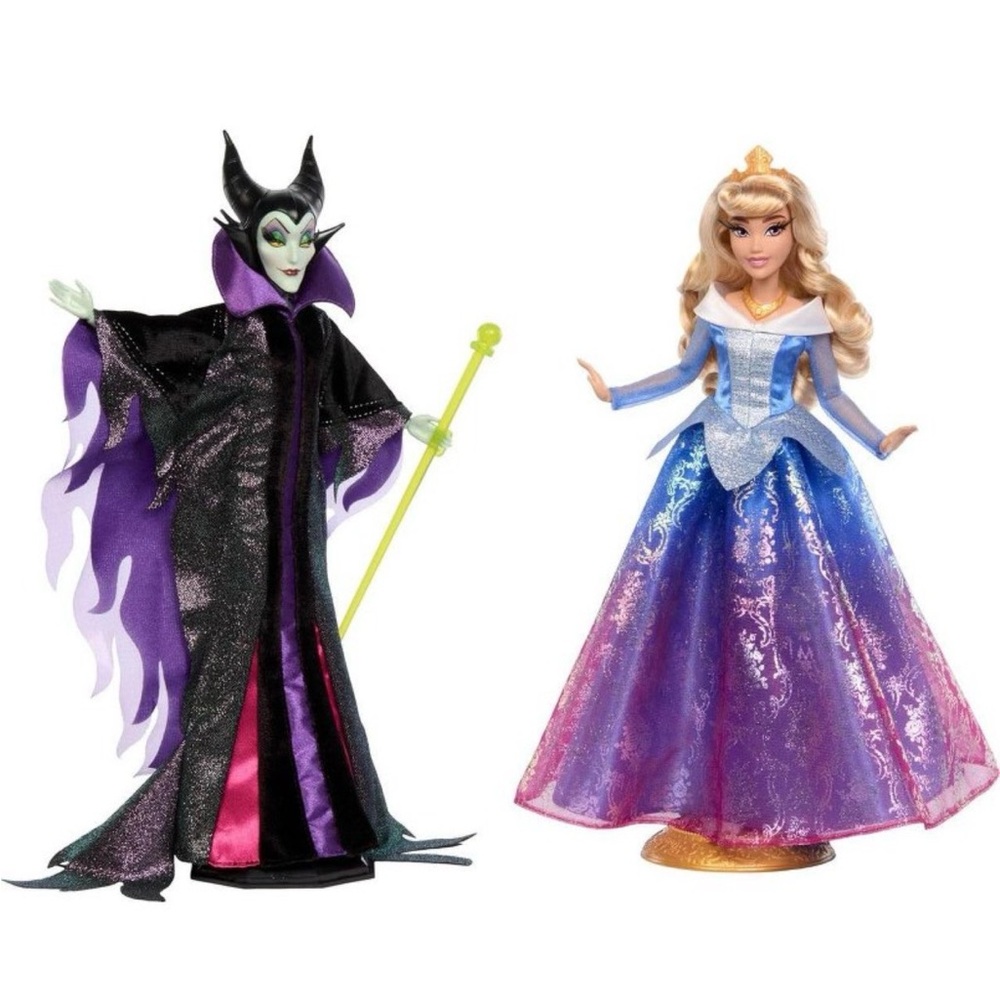 Disney Collectors Princess Aurora and Maleficent Doll Set